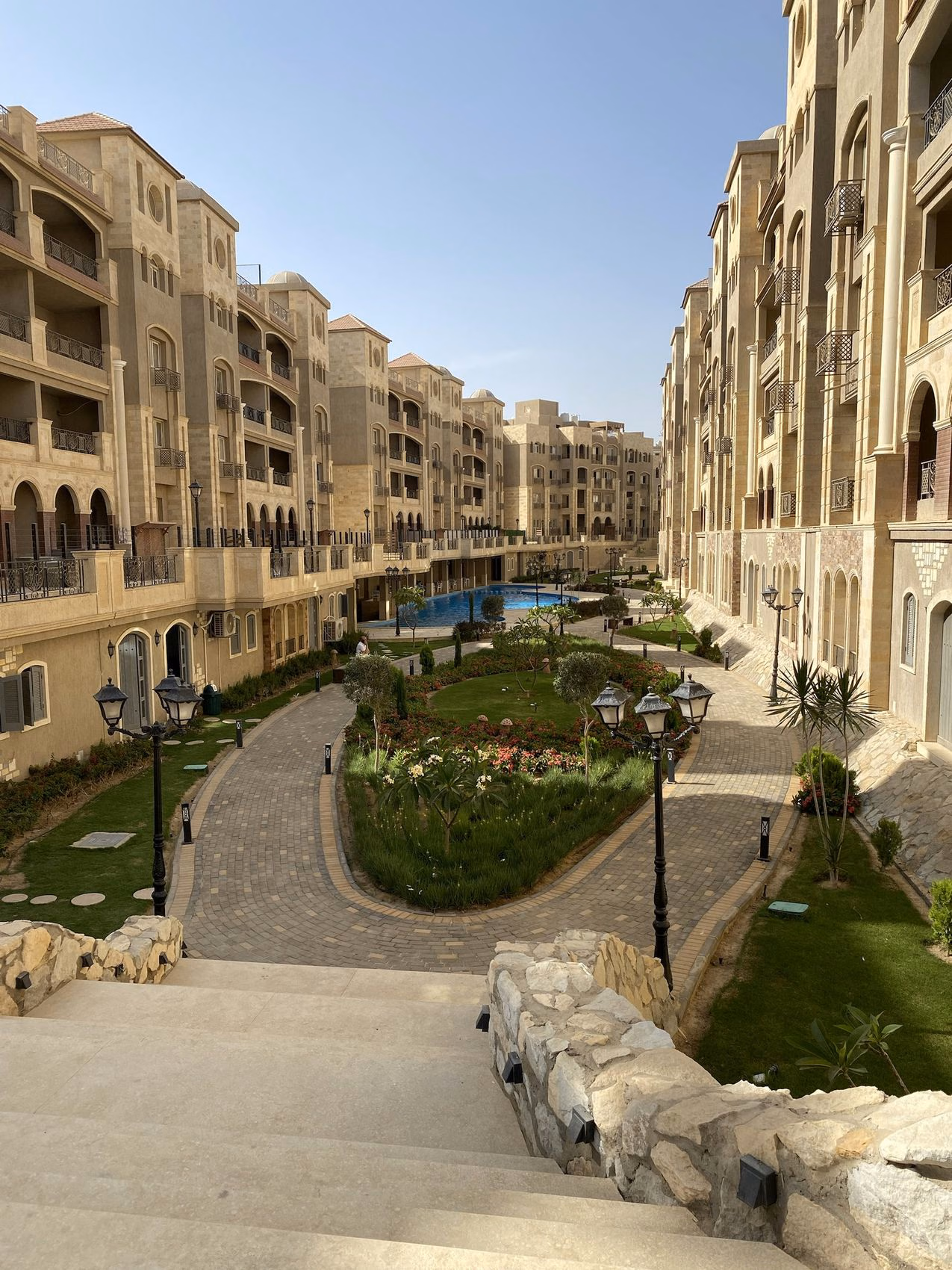Rock Vera landscaped residential setting in daylight